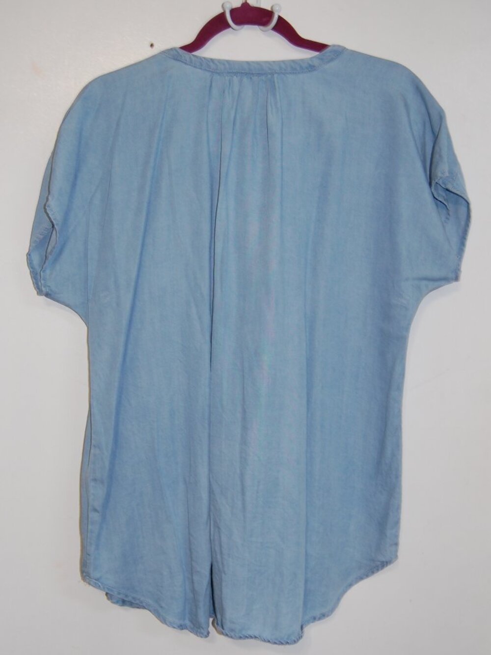 Blue chambray top - Picture 3 of 8